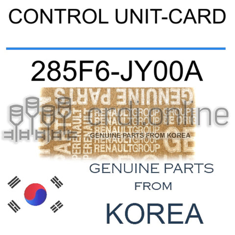 CONTROL UNIT-CARD [ORIGINAL] 285F6-JY00A 285F6JY00A 285F6 JY00A
