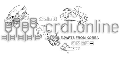 SWITCH ASSY-WIPER & WASHER 25260-3241R 252603241R 25260 3241R