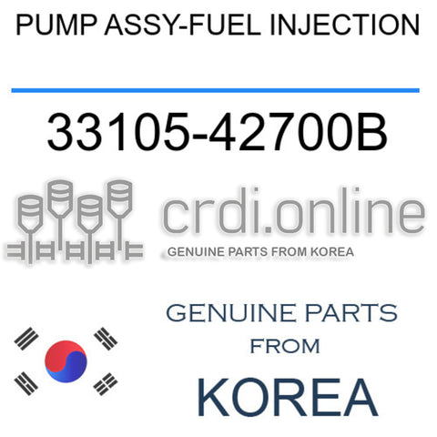 PUMP ASSY-FUEL INJECTION [ORIGINAL] 33105-42700B 3310542700B 33105 42700B