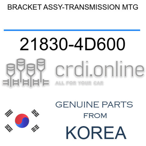 [ORIGINAL] BRACKET ASSY-TRANSMISSION MTG 21830-4D600 218304D600 21830 4D600