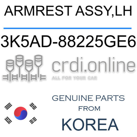 ARMREST ASSY,LH 3K5AD-88225GE6 3K5AD88225GE6 3K5AD 88225GE6