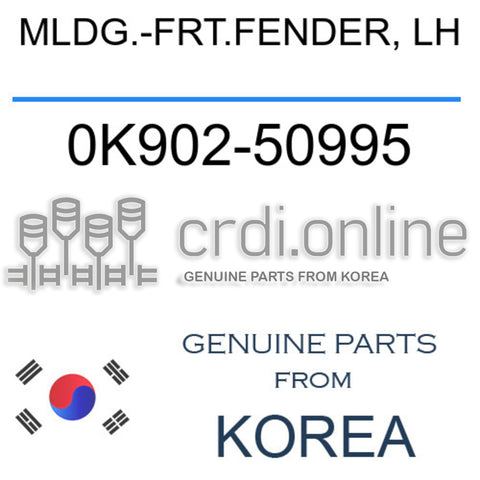 MLDG.-FRT.FENDER, LH 0K902-50995 0K90250995 0K902 50995