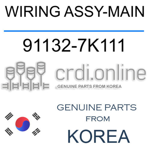 WIRING ASSY-MAIN [ORIGINAL] 91132-7K111 911327K111 91132 7K111