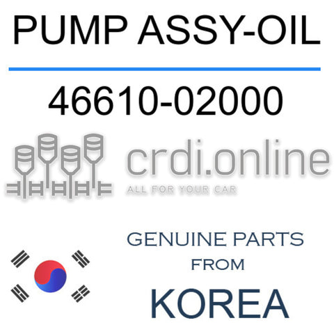 PUMP ASSY-OIL 46610-02000 4661002000 46610 02000