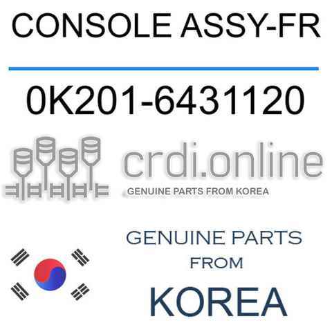CONSOLE ASSY-FR [ORIGINAL] 0K201-6431120 0K2016431120 0K201 6431120