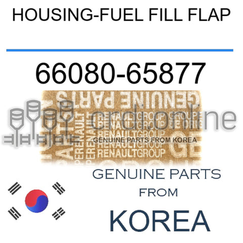 HOUSING-FUEL FILL FLAP [ORIGINAL] 66080-65877 6608065877 66080 65877
