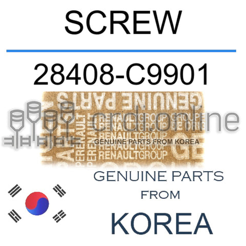 SCREW [ORIGINAL] 28408-C9901 28408C9901 28408 C9901
