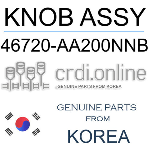 [ORIGINAL] KNOB ASSY 46720-AA200NNB 46720AA200NNB 46720 AA200NNB