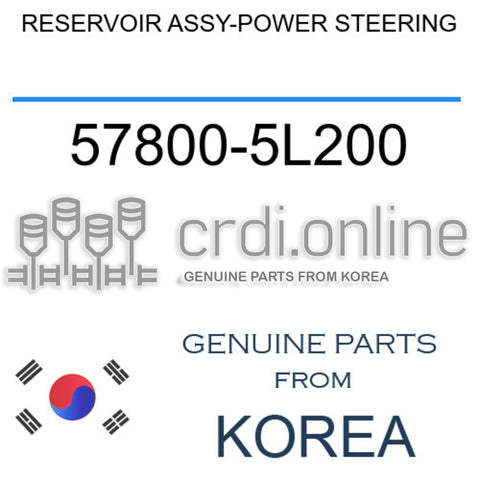 RESERVOIR ASSY-POWER STEERING [ORIGINAL] 57800-5L200 578005L200 57800 5L200