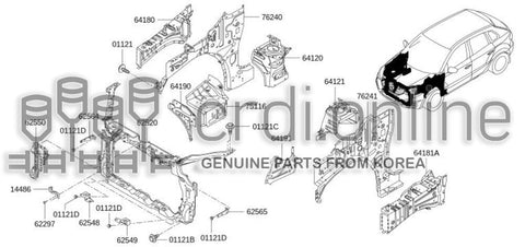 BRACKET-HEAD LAMP 62565-JY00A 62565JY00A 62565 JY00A