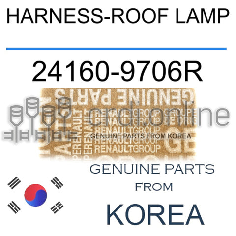 HARNESS-ROOF LAMP [ORIGINAL] 24160-9706R 241609706R 24160 9706R