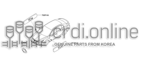 EMBLEM-FRONT 62890-0016R 628900016R 62890 0016R