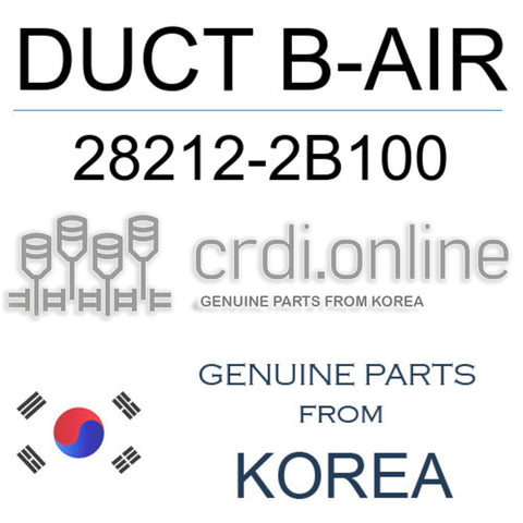 DUCT B-AIR [ORIGINAL] 28212-2B100 282122B100 28212 2B100