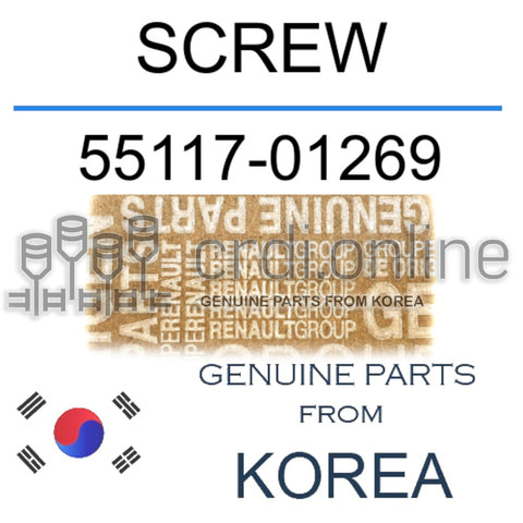 SCREW [ORIGINAL] 55117-01269 5511701269 55117 01269