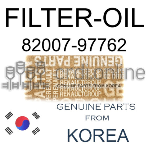 FILTER-OIL [ORIGINAL] 82007-97762 8200797762 82007 97762