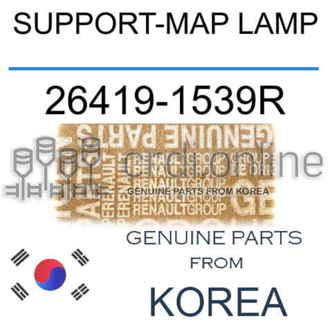 SUPPORT-MAP LAMP [ORIGINAL] 26419-1539R 264191539R 26419 1539R