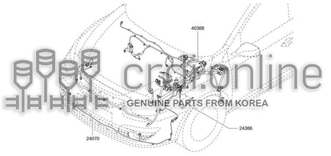 HARNESS-FRONT BUMPER 24070-6177R 240706177R 24070 6177R