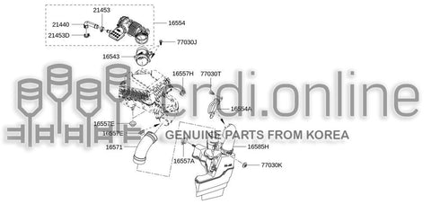 DUCT-RESONATOR 16556-2885R 165562885R 16556 2885R