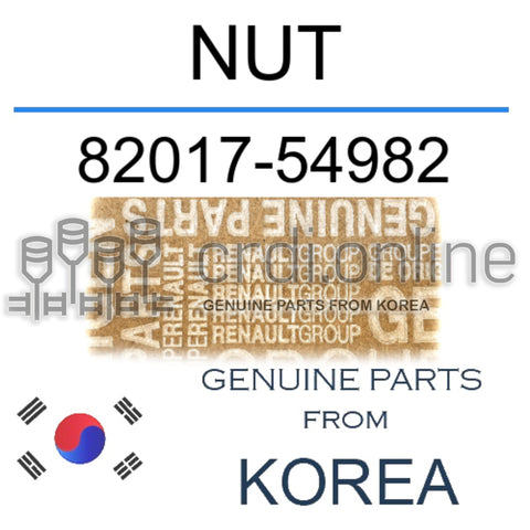 NUT [ORIGINAL] 82017-54982 8201754982 82017 54982