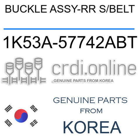 BUCKLE ASSY-RR S/BELT [ORIGINAL] 1K53A-57742ABT 1K53A57742ABT 1K53A 57742ABT