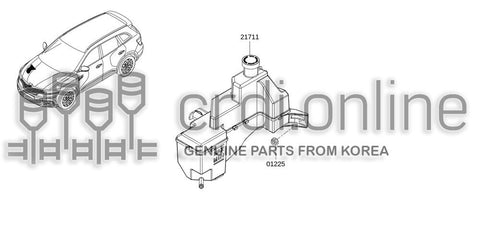 RESERVIOR TANK 21710-5HA0A 217105HA0A 21710 5HA0A