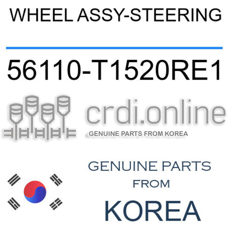 WHEEL ASSY-STEERING [ORIGINAL] 56110-T1520RE1 56110T1520RE1 56110 T1520RE1