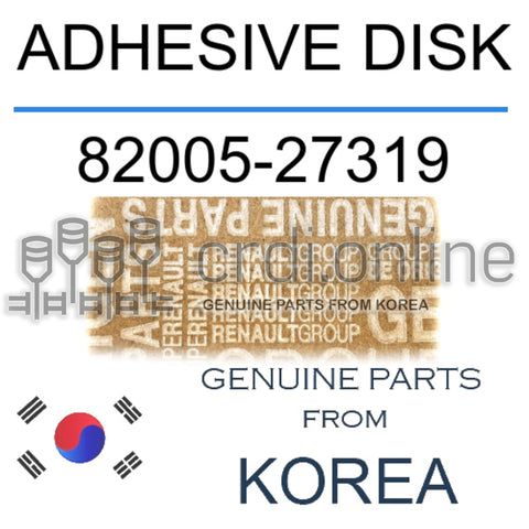 ADHESIVE DISK [ORIGINAL] 82005-27319 8200527319 82005 27319