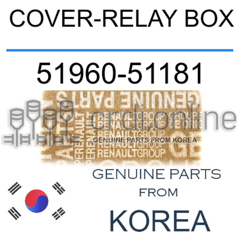 COVER-RELAY BOX [ORIGINAL] 51960-51181 5196051181 51960 51181
