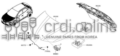HOOD ASSY 65100-7449R 651007449R 65100 7449R