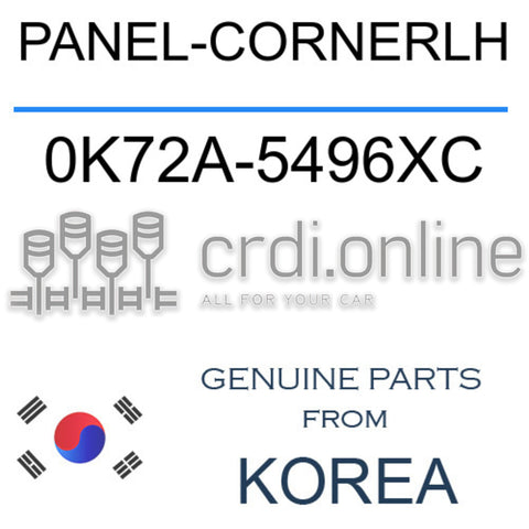PANEL-CORNERLH [ORIGINAL] 0K72A-5496XC 0K72A5496XC 0K72A 5496XC