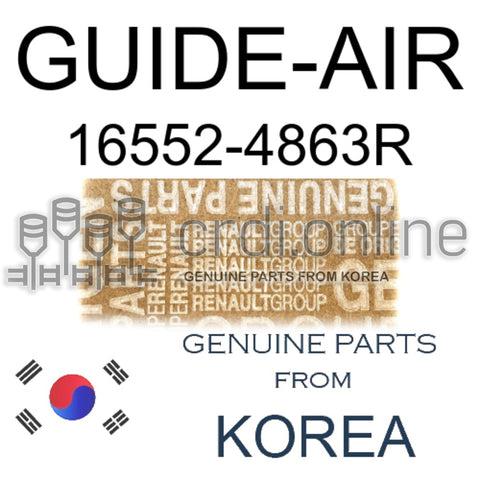 GUIDE-AIR [ORIGINAL] 16552-4863R 165524863R 16552 4863R