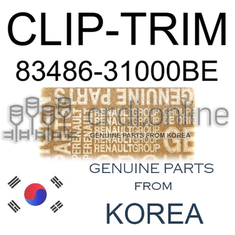 CLIP-TRIM [ORIGINAL] 83486-31000BE 8348631000BE 83486 31000BE