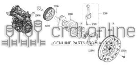 PULLEY-CRANKSHAFT 12303-4315R 123034315R 12303 4315R