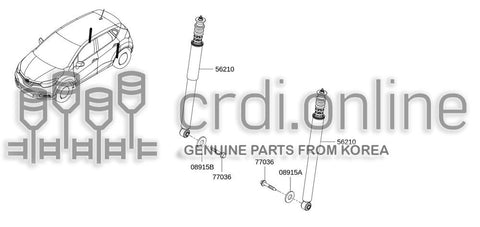 ABSORBER ASSY-SHOCKREAR 56210-5955R 562105955R 56210 5955R