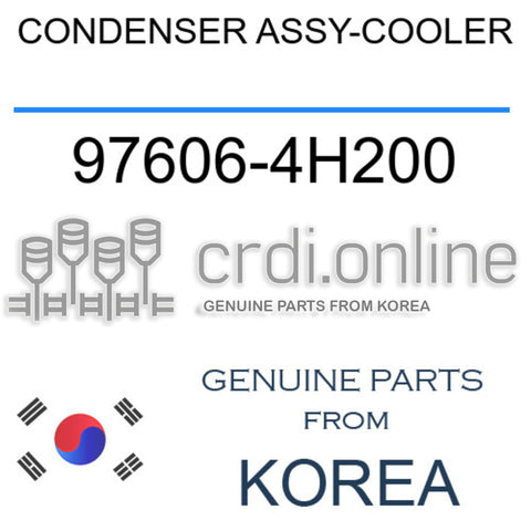 [ORIGINAL] CONDENSER ASSY-COOLER 97606-4H200 976064H200 97606 4H200