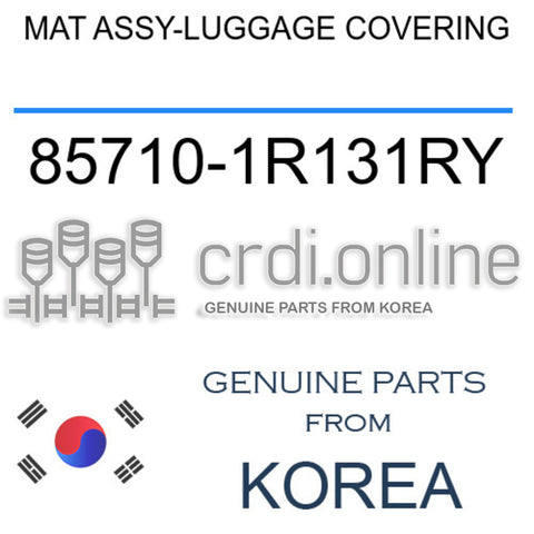 MAT ASSY-LUGGAGE COVERING [ORIGINAL] 85710-1R131RY 857101R131RY 85710 1R131RY