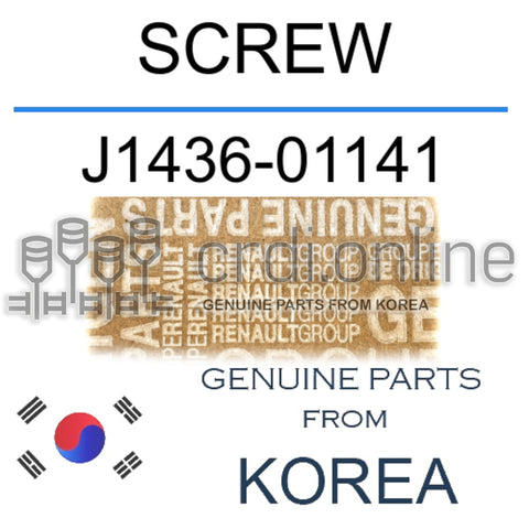 SCREW [ORIGINAL] J1436-01141 J143601141 J1436 01141