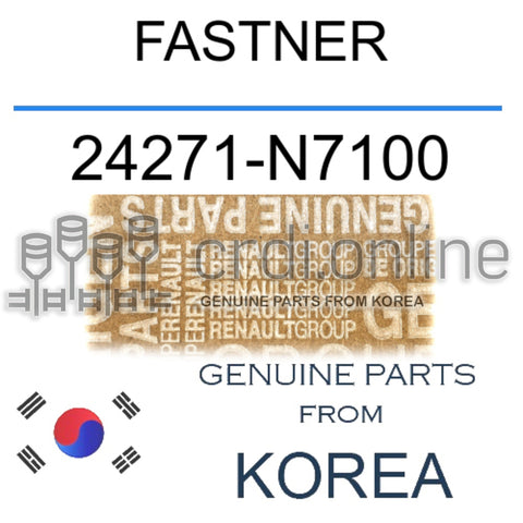 FASTNER [ORIGINAL] 24271-N7100 24271N7100 24271 N7100