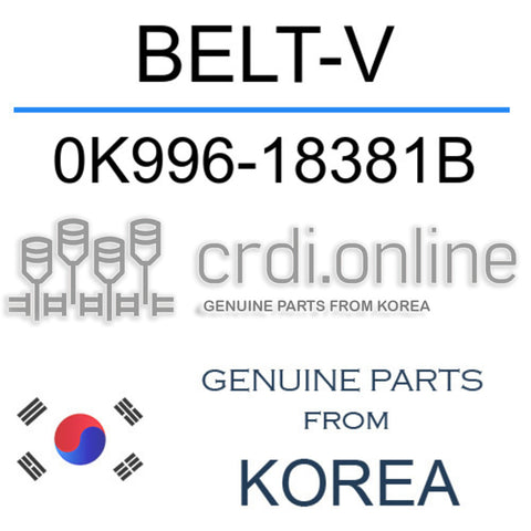 BELT-V 0K996-18381B 0K99618381B 0K996 18381B