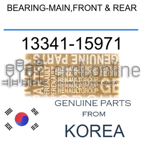 BEARING-MAIN,FRONT & REAR [ORIGINAL] 13341-15971 1334115971 13341 15971