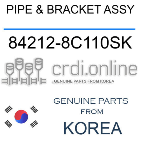 PIPE & BRACKET ASSY [ORIGINAL] 84212-8C110SK 842128C110SK 84212 8C110SK
