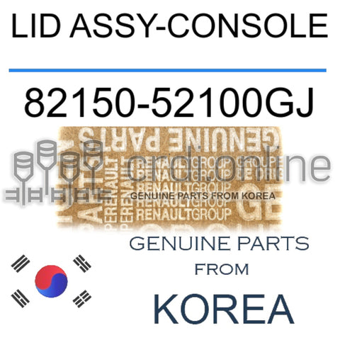 LID ASSY-CONSOLE [ORIGINAL] 82150-52100GJ 8215052100GJ 82150 52100GJ