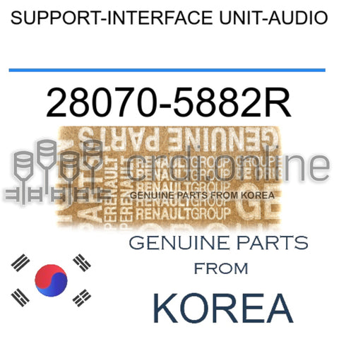 SUPPORT-INTERFACE UNIT-AUDIO [ORIGINAL] 28070-5882R 280705882R 28070 5882R