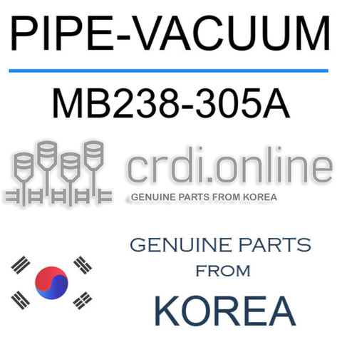 PIPE-VACUUM MB238-305A MB238305A MB238 305A