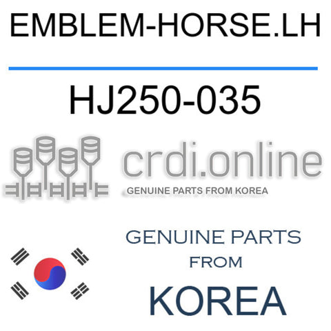 EMBLEM-HORSE.LH [ORIGINAL] HJ250-035 HJ250035 HJ250 035