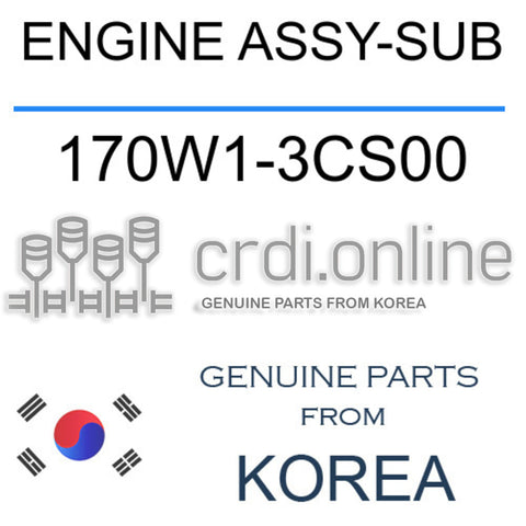 ENGINE ASSY-SUB [ORIGINAL] 170W1-3CS00 170W13CS00 170W1 3CS00