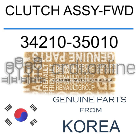 CLUTCH ASSY-FWD [ORIGINAL] 34210-35010 3421035010 34210 35010