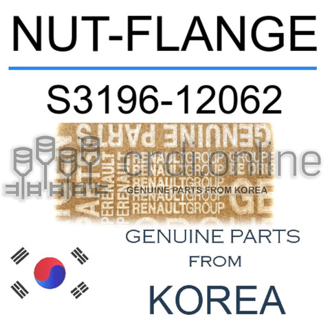 NUT-FLANGE [ORIGINAL] S3196-12062 S319612062 S3196 12062