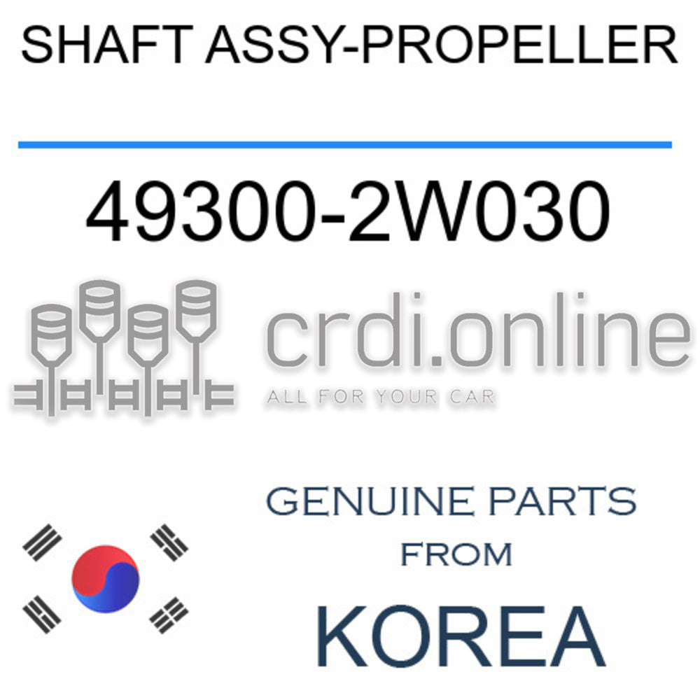 SHAFT ASSY PROPELLER ORIGINAL 49300 2W030 493002W030 49300 2W030 shaft-assy-propeller-original-49300-2w030-493002w030-49300-2w030