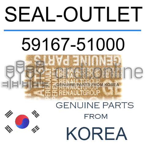 SEAL-OUTLET [ORIGINAL] 59167-51000 5916751000 59167 51000
